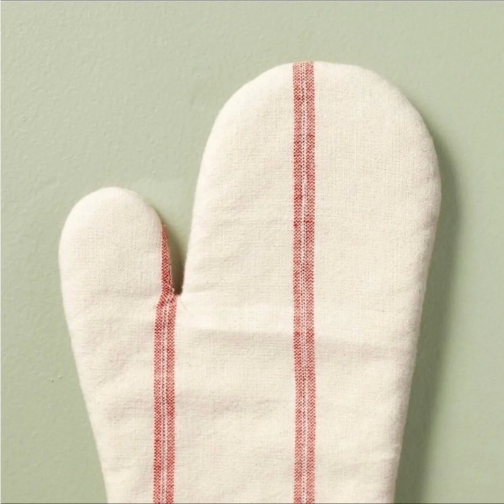 Stripe Oven Mitt Red/Cream - Hearth & Hand